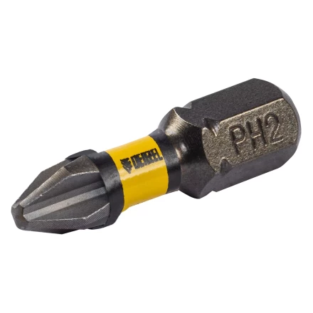 Бита IMPACT, PH2x25 мм, лазерная обработка шлица, сталь S2, 10 шт., Е 6,3 Denzel 11685 купить в Нефтеюганске