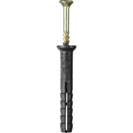 Дюбель-гвоздь полипропиленовый, потайный бортик, 6 x 40 мм, 125 шт, STAYER Master 30645-06-040 30645-06-040 купить в Нефтеюганске