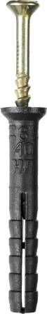 Дюбель-гвоздь полипропиленовый, потайный бортик, 6 x 40 мм, 125 шт, STAYER Master 30645-06-040 30645-06-040 купить в Нефтеюганске