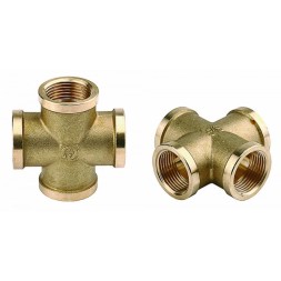 Крестовина GENERAL FITTINGS латунь, г/г/г/г, 1/2&quot; 51049-1/2