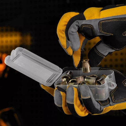 Заклепки резьбовые Denzel, стальные, оцинкованные, М12, пластиковый кейс, 25 шт., 40606 купить в Нефтеюганске