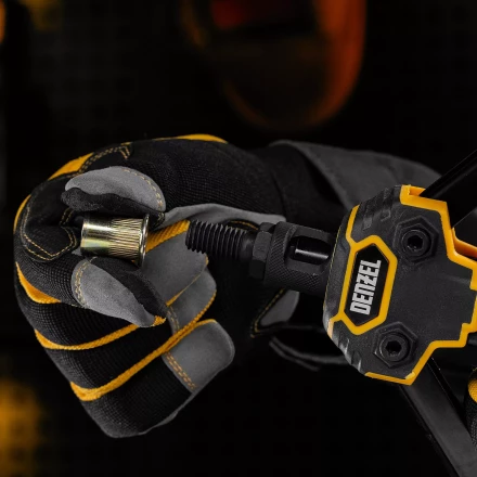 Заклепки резьбовые Denzel, стальные, оцинкованные, М12, пластиковый кейс, 25 шт., 40606 купить в Нефтеюганске