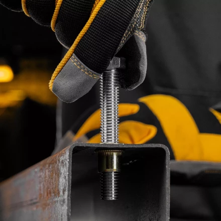 Заклепки резьбовые Denzel, стальные, оцинкованные, М12, пластиковый кейс, 25 шт., 40606 купить в Нефтеюганске