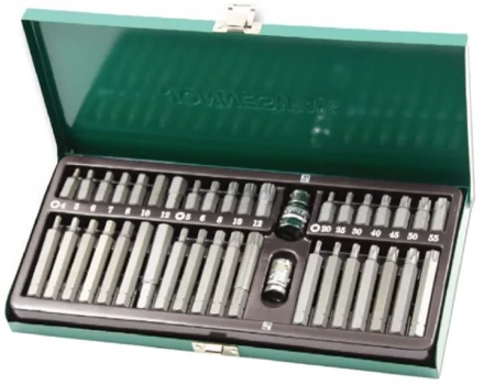 Набор вставок 4-12мм Т20-Т55 M5-M12 30/75мм 3/8&quot;DR 1/2&quot;DR 40предметов Jonnesway S29H4140S 47300 купить в Нефтеюганске