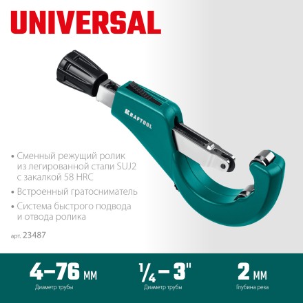Труборезы KRAFTOOL для труб из цветных металлов 23487 купить в Нефтеюганске
