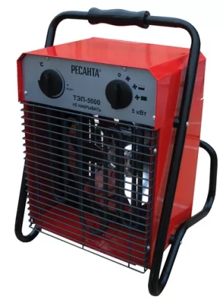 Тепловая пушка электрическая РЕСАНТА ТЭП-5000 купить в Нефтеюганске