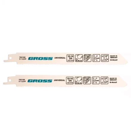Полотна универсальные для сабельной пилы 4431VP - S1122VF 180 x 18-25 мм 2 шт Gross 782105 купить в Нефтеюганске