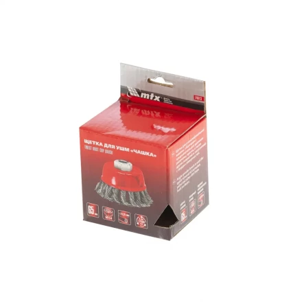 Щетка для УШМ 75 мм М14 &quot;чашка&quot; крученая проволока 0,8 мм MTX 74622 купить в Нефтеюганске