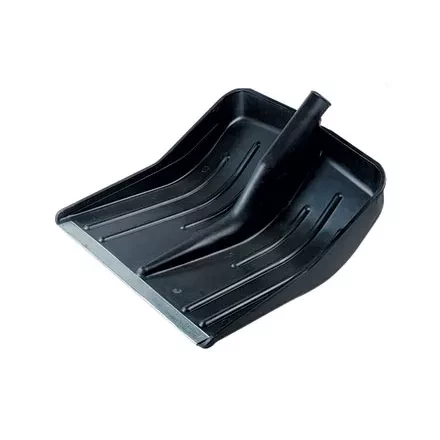 Лопата снеговая 360 х 400 мм без черенка пластмассовая металлическая окантовка  СИБРТЕХ Россия 61578 купить в Нефтеюганске