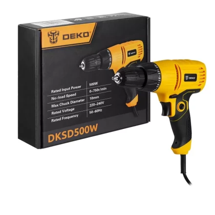 Дрель-шуруповерт сетевой DEKO DKSD500W, 063-4053 купить в Нефтеюганске
