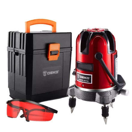 Уровень лазерный LL57 SET3 DEKO, 065-0283, в пластиковом кейсе купить в Нефтеюганске