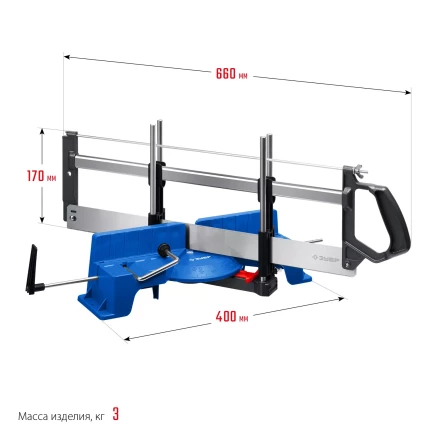 ЗУБР СП-550, 550 мм, прецизионное поворотное стусло, Профессионал (15461-550) купить в Нефтеюганске