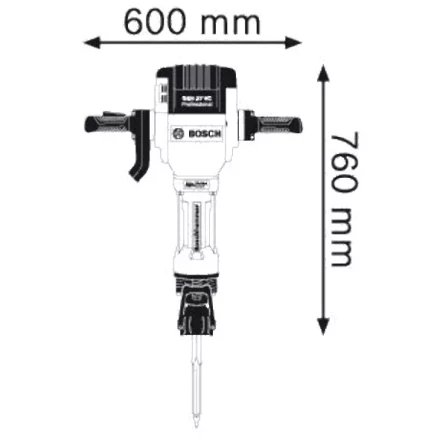 Молоток отбойный Bosch GSH 27 VC купить в Нефтеюганске