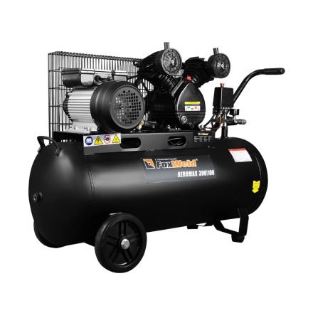Компрессор масляный ременной AEROMAX 390/100 FoxWeld купить в Нефтеюганске