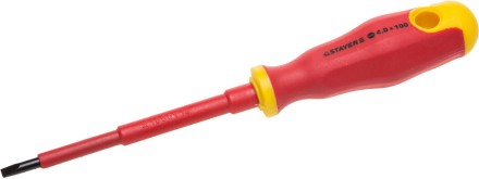 Отвертка STAYER &quot;PROFI&quot; &quot;ELECTRO&quot; диэлектрическая до 1000В, двухкомп рукоятка, SL 5,5 х 125мм 25141-05-12_z01 купить в Нефтеюганске