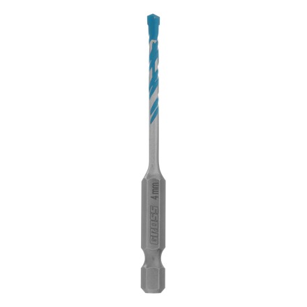 Сверло универсальное Gross, Multipurpose PRO, 6-гр. хвостовик, 4мм, 706010 купить в Нефтеюганске
