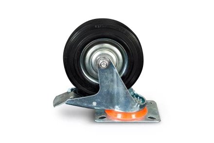 Колесо поворотное резина SRCLb 55 125 мм с тормозом (N) 1024208 купить в Нефтеюганске