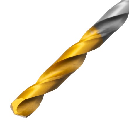 Сверло спиральное по металлу Denzel 5,5 х 139 мм, Р6М5, Golden Tip, удлиненное, 718255 купить в Нефтеюганске