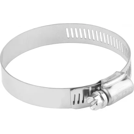 Хомуты ЗУБР &quot;ЭКСПЕРТ&quot;, нерж. сталь, просечная лента 12 мм, 78-101 мм, 50 шт 37815-078-101-50 купить в Нефтеюганске