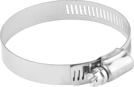 Хомуты ЗУБР &quot;ЭКСПЕРТ&quot;, нерж. сталь, просечная лента 12 мм, 78-101 мм, 50 шт 37815-078-101-50 купить в Нефтеюганске