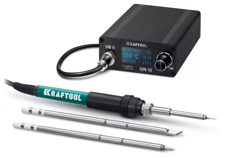 KRAFTOOL KPI-10 программируемая индукционная паяльная станция 50  480°C, 100 Вт 55343 купить в Нефтеюганске