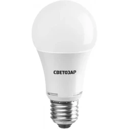 Лампа СВЕТОЗАР светодиодная "LED technology", цоколь E27(стандарт), теплый белый свет (2700К), 220В, 10Вт (75) 44505-75_z01