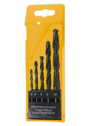 Набор сверл по металлу 1,5-2,5-3-4-5 мм HSS 5 шт пластиковый бокс цилиндрический хвостовик SPARTA 723155 купить в Нефтеюганске