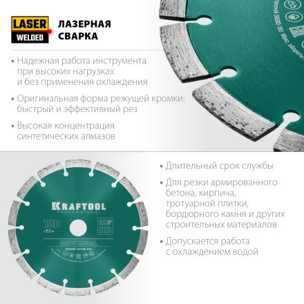 Диск алмазный отрезной для УШМ UNIVERSAL 36680-180 купить в Нефтеюганске