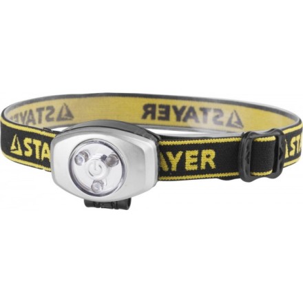 Фонарь STAYER &quot;STANDARD&quot; налобный светодиодный, 3ULTRA LED, 2CR2032 56580 купить в Нефтеюганске