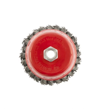 Щетка для УШМ 100 мм М14 &quot;чашка&quot; крученая проволока 0,8 мм MTX 74623 купить в Нефтеюганске