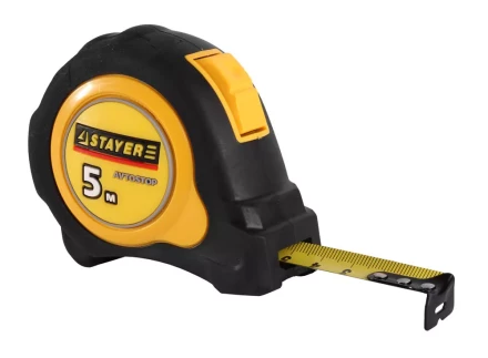 Рулетка STAYER &quot;MASTER&quot; &quot;OMEGA&quot; автостоп, обрезиненный корпус, 5мх19мм 3402-05-19_z01 купить в Нефтеюганске