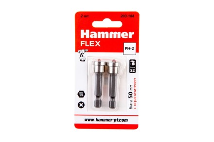 Бита HAMMER PH2 50мм (203-184) купить в Нефтеюганске