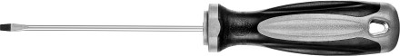 Отвертка MIRAX 25095-03-10, закаленный стержень, двухкомпонентная рукоятка, SL3x100мм 25095-03-10 купить в Нефтеюганске