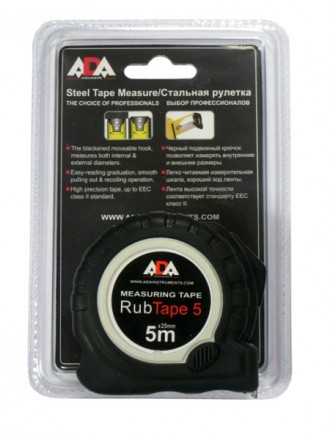 Рулетка 5 м х 25 ADA RubTape 5 купить в Нефтеюганске