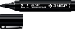 ЗУБР МП-300 черный, 2 мм перманентный маркер (06322-2)