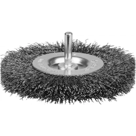 ЗУБР &quot;ЭКСПЕРТ&quot;. Щетка дисковая для дрели, двухрядная, витая стальная проволока 0,3мм, 100мм 35198-100-2_z01 купить в Нефтеюганске