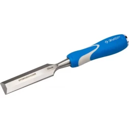 Стамеска ЗУБР "ЭКСПЕРТ" с ударопрочной двухкомпонетной ручкой и стальным затыльником для ударных работ, 30мм 18097-30