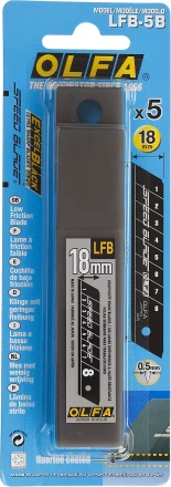 Лезвие OLFA, сегментированное, тефлоновое покрытие 18 мм OL-LFB-5B купить в Нефтеюганске