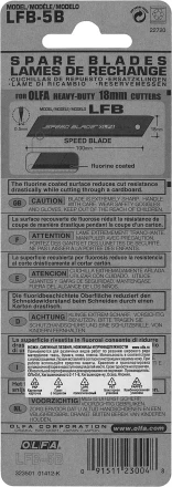 Лезвие OLFA, сегментированное, тефлоновое покрытие 18 мм OL-LFB-5B купить в Нефтеюганске
