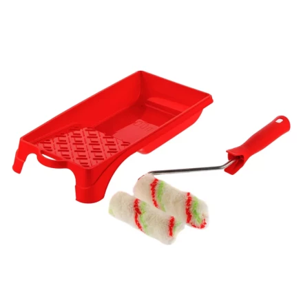 Малярный набор для работ с эмалями: кювета 150 мм х 290 мм и мини-валик 110 мм Сибртех 80453 купить в Нефтеюганске