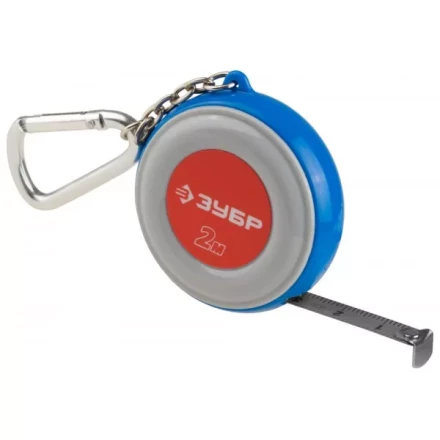 Рулетка ЗУБР &quot;МАСТЕР&quot;, компактная, двухцветный корпус, с кольцом для ключей, 2мх9мм 34145-02 купить в Нефтеюганске