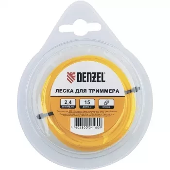 Леска для триммера семь граней 3,0 мм х 10 м блистер DENZEL 96183 купить в Нефтеюганске