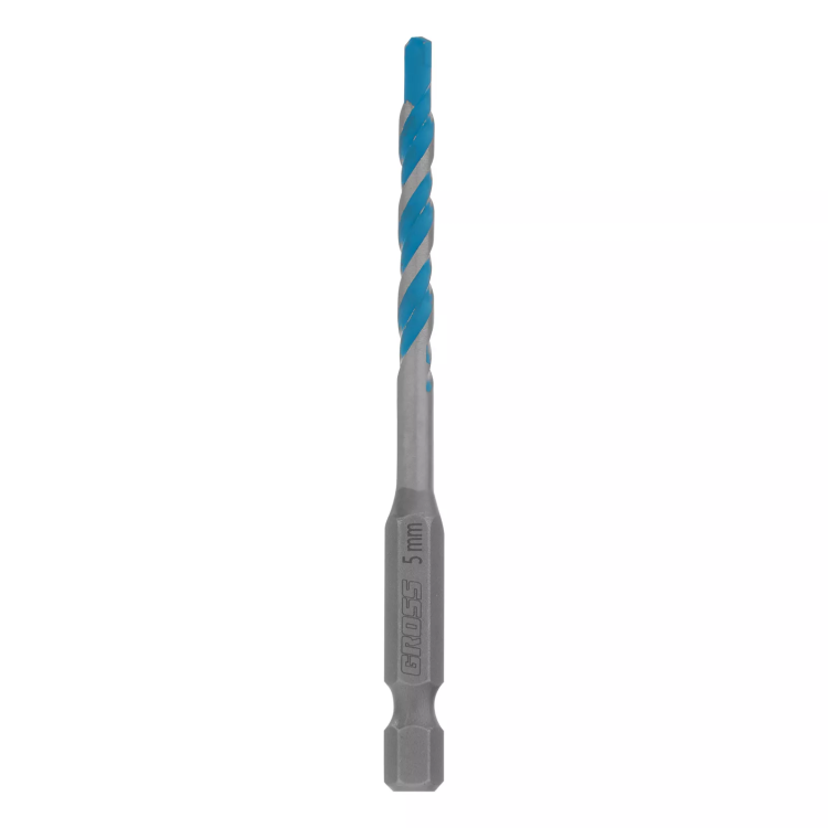 Сверло универсальное Gross , Multipurpose PRO, 6-гр. хвостовик, 5мм, 706011 купить в Нефтеюганске