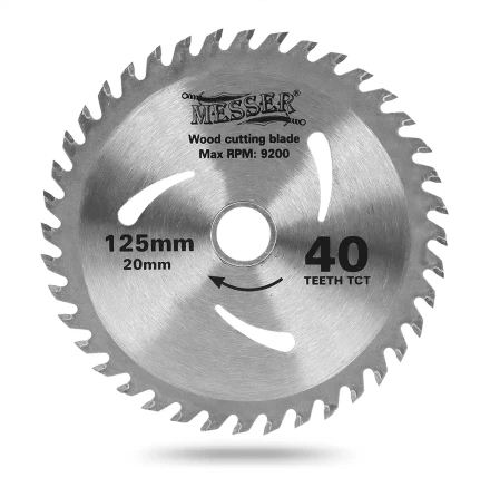 MESSER ТСТ диск по дереву 125Х20Х40Т мах 9200 об/мин купить в Нефтеюганске