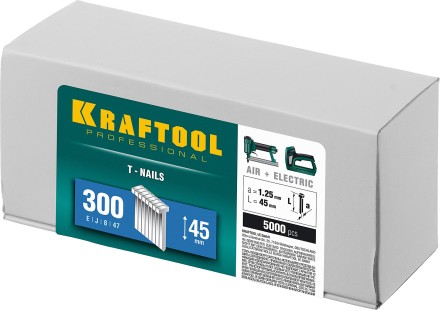 Гвозди тип 18GA (47 / 300 / F) 5000 шт 31785-45 купить в Нефтеюганске