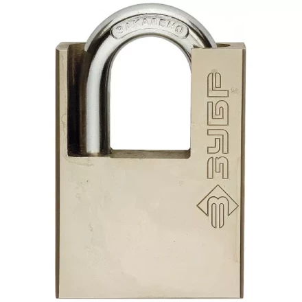 Замок навесной ЗУБР &quot;серия 223&quot; с защитой дужки, 60мм 4-37223-60 купить в Нефтеюганске