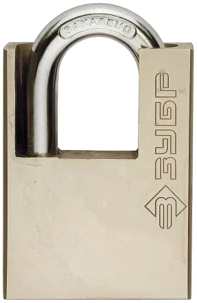 Замок навесной ЗУБР &quot;серия 223&quot; с защитой дужки, 60мм 4-37223-60 купить в Нефтеюганске