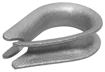 Коуш DIN 6899, оцинкованный, 3мм, 2 шт, ЗУБР Мастер 304496-03 304496-03 купить в Нефтеюганске