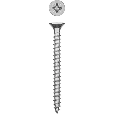 Саморезы СУ-Б универсальные, 60 x 5.0 мм, 2 500 шт, белый цинк, ЗУБР 300370-50-060 купить в Нефтеюганске