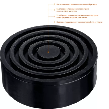 Опора резиновая для домкрата серия ПРОФЕССИОНАЛ купить в Нефтеюганске